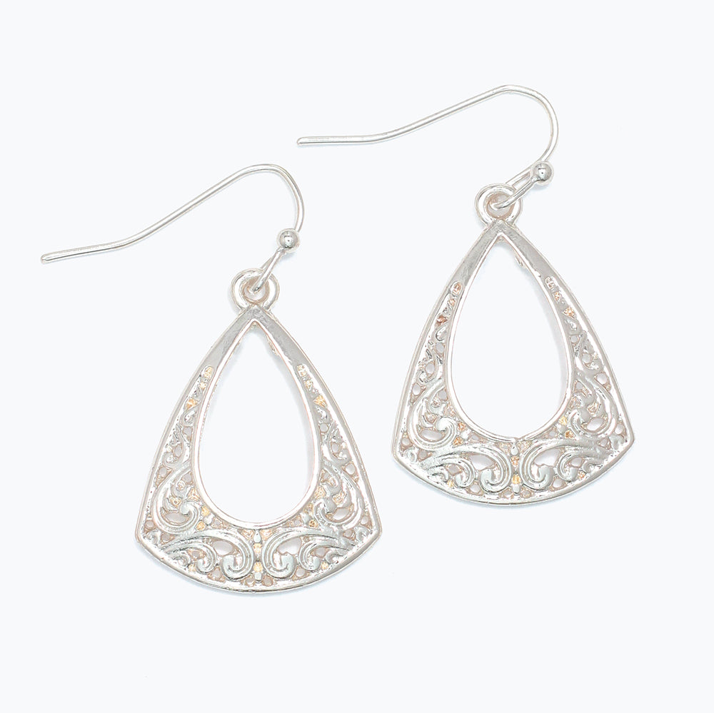 Decorative Silver Earrings