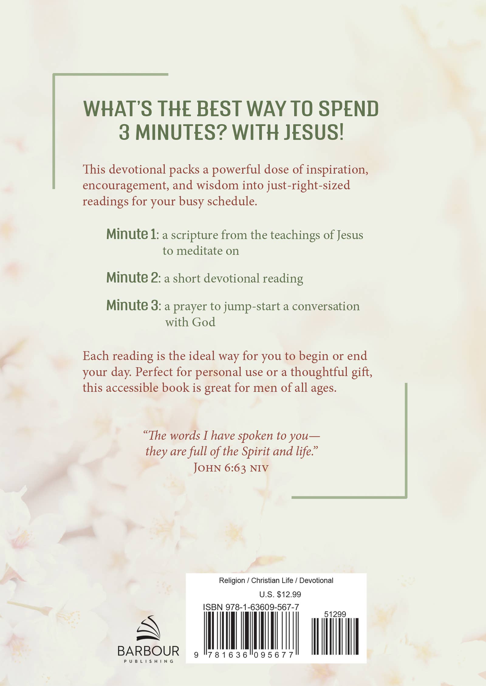 3 Minutes with Jesus: 180 Devotions for Women