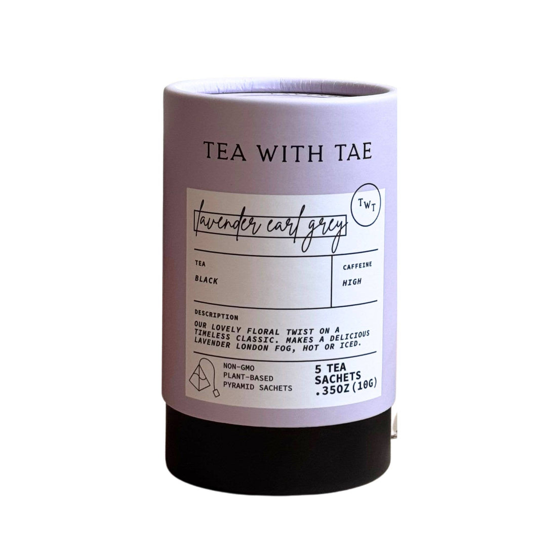Lavender Earl Grey Black Tea Mini Tea Tube Gift (5 tea bags)