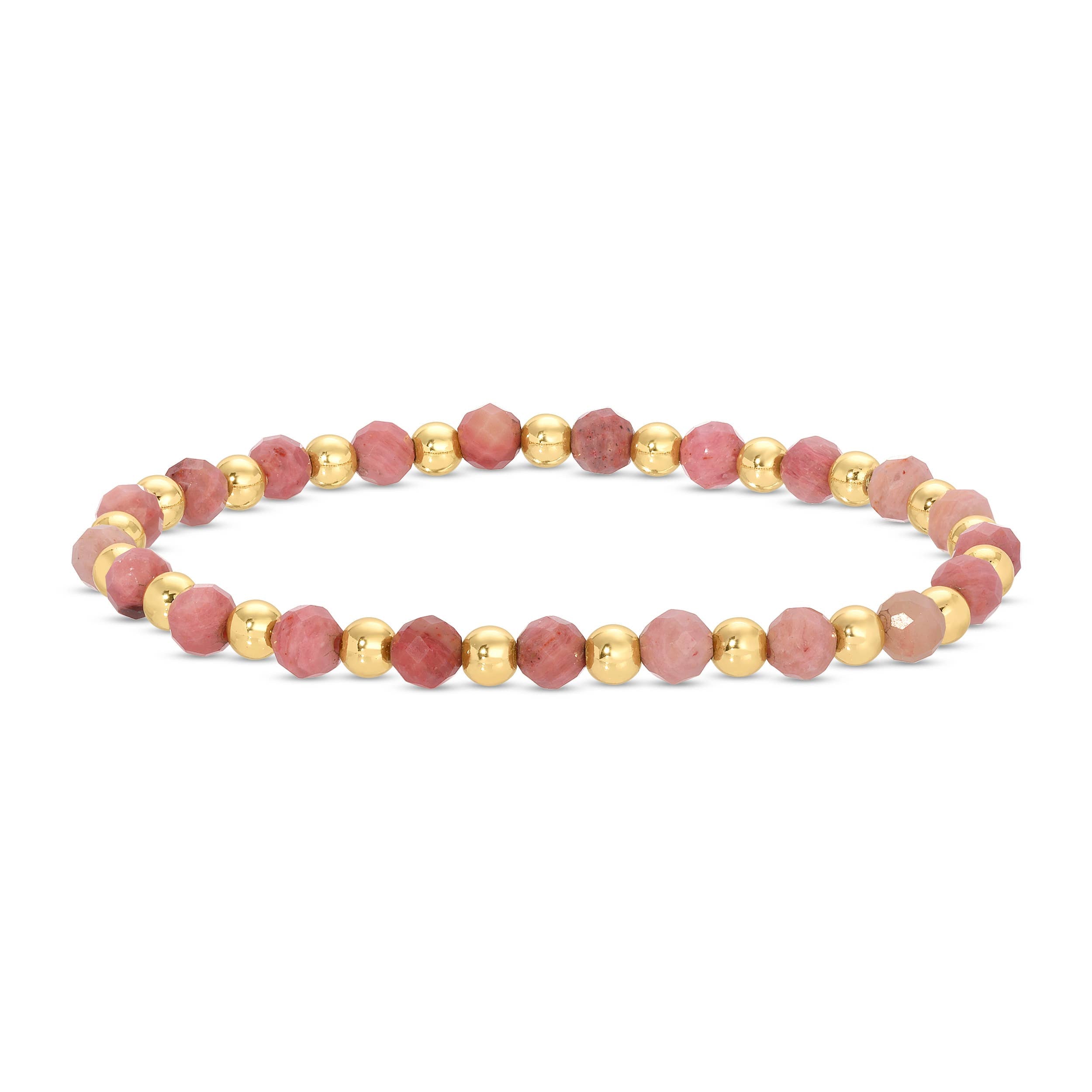 Stretch Stone &amp; Bead Bracelet