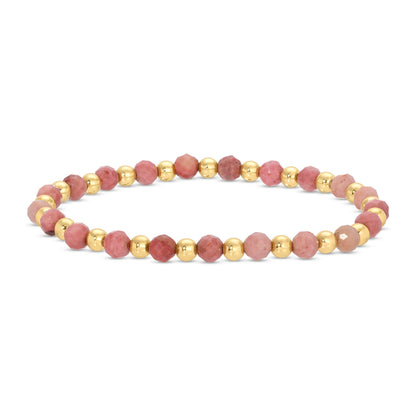 Stretch Stone &amp; Bead Bracelet