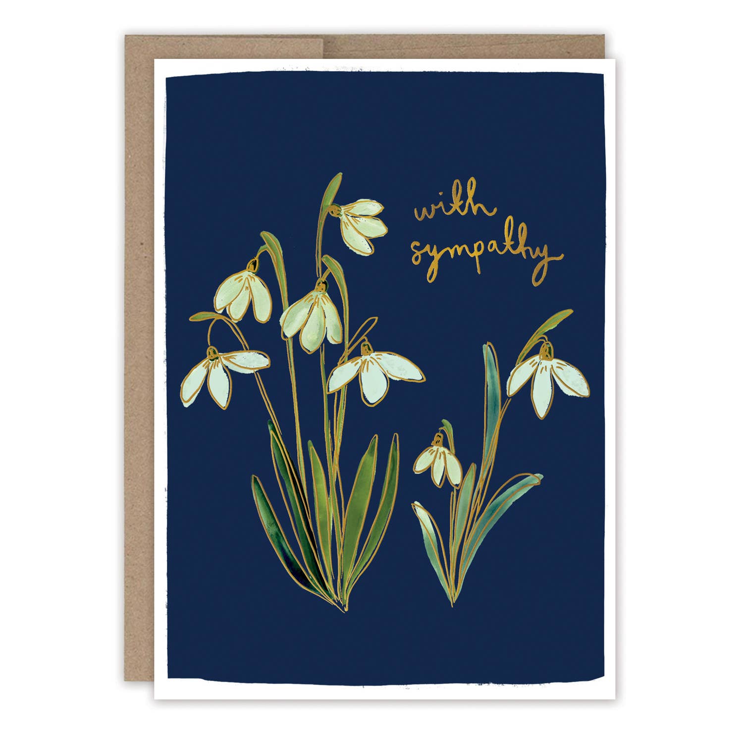 Snowdrops Sympathy Card