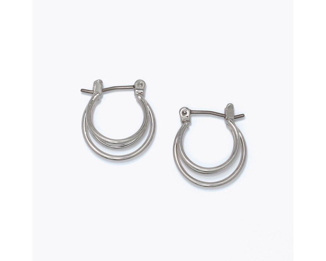 Earrings Delicate Silver Ring Hoop