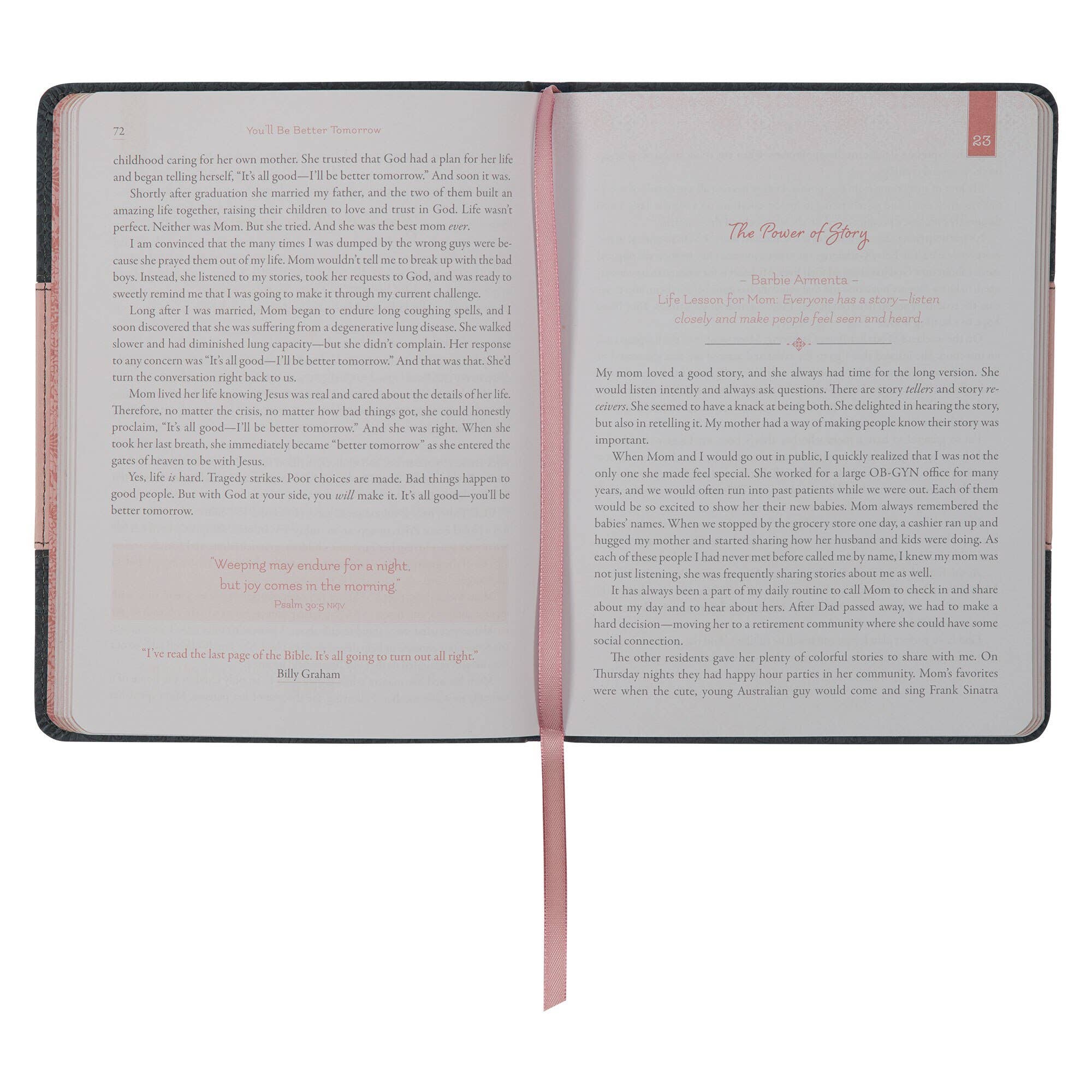 Gift Book Life Lessons for Moms Faux Leather