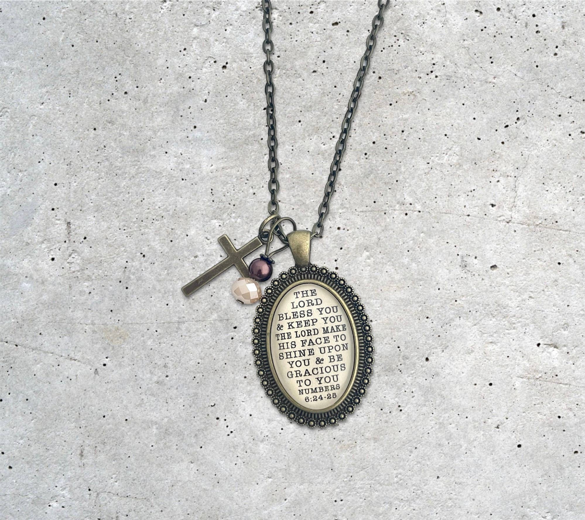 The Lord Bless You and Keep You Blessing Necklace