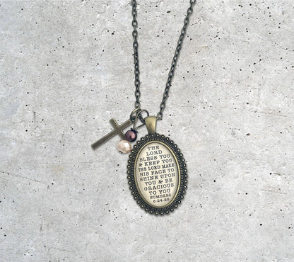 The Lord Bless You and Keep You Blessing Necklace