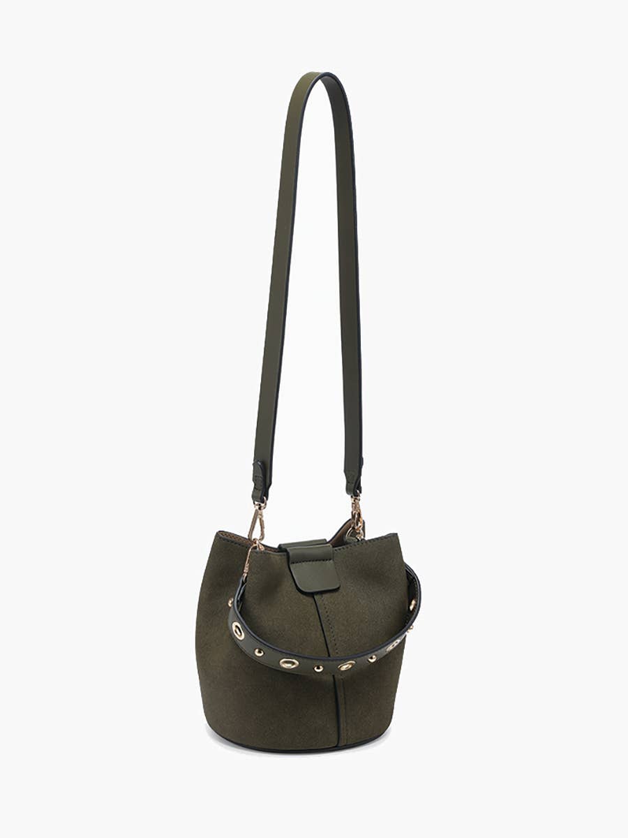 Farrah Suede Bucket Bag