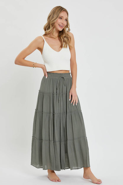 Evie Tiered Maxi Skirt