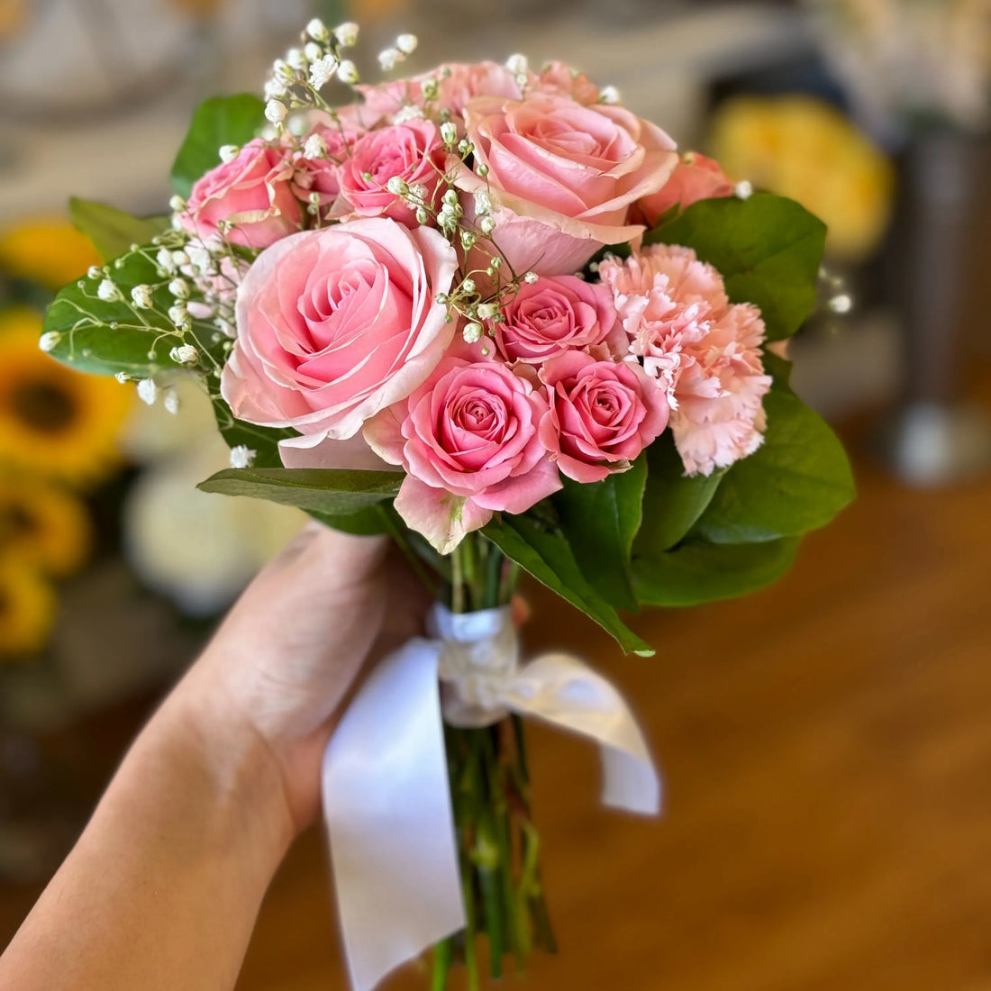 Coordinating Prom Hand-tied Bouquet