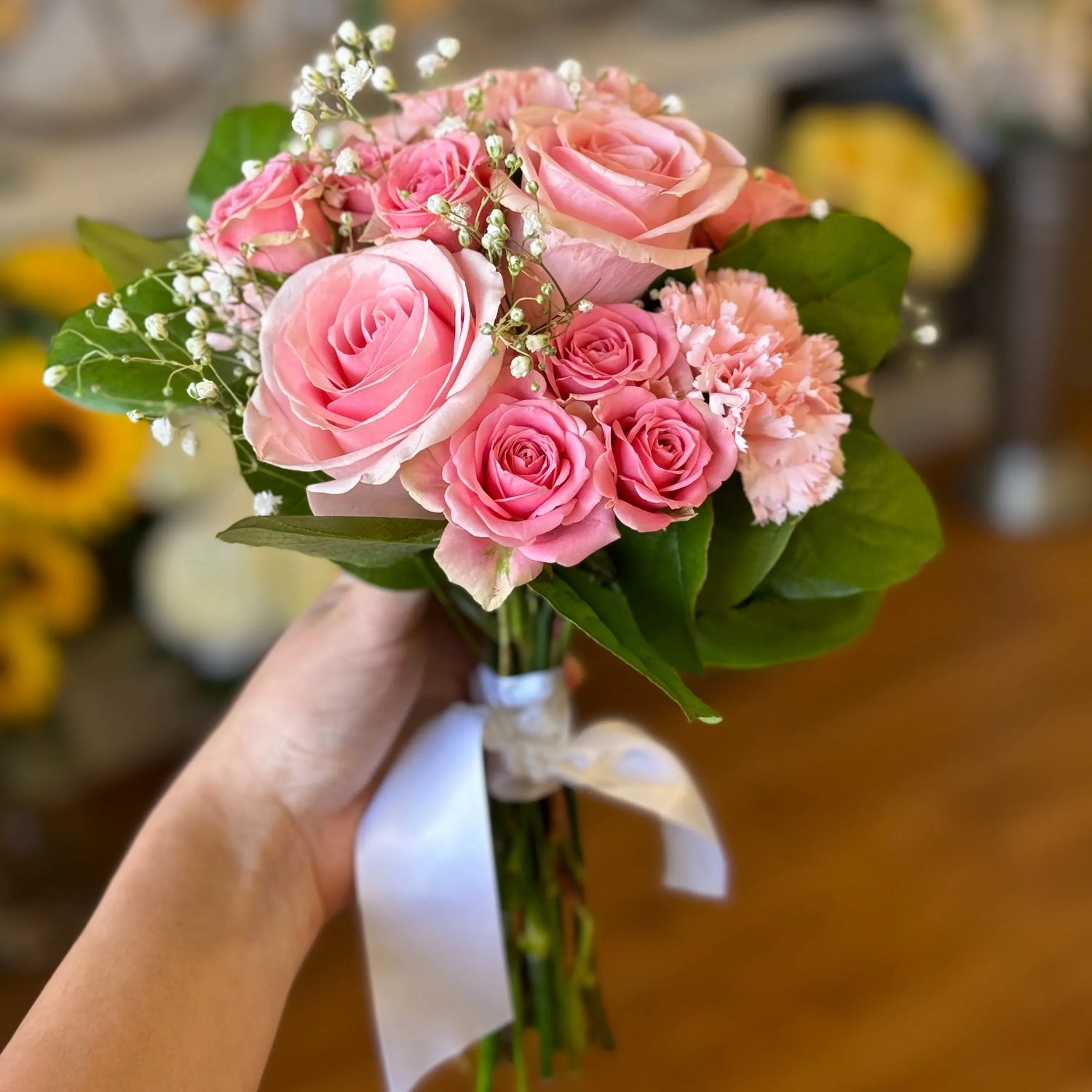 Coordinating Prom Hand-tied Bouquet
