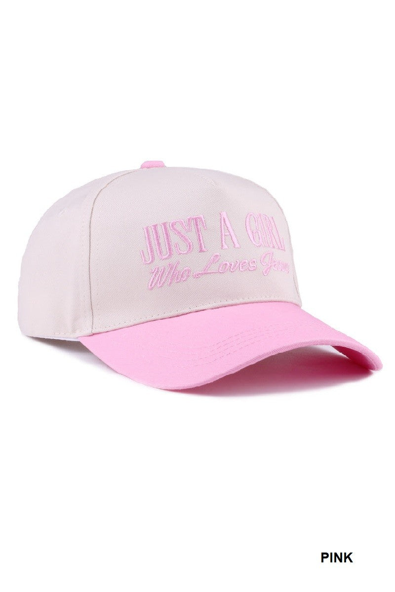 Just a Girl Who Love Jesus Cap