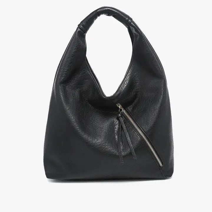 Kat Distressed Hobo Bag