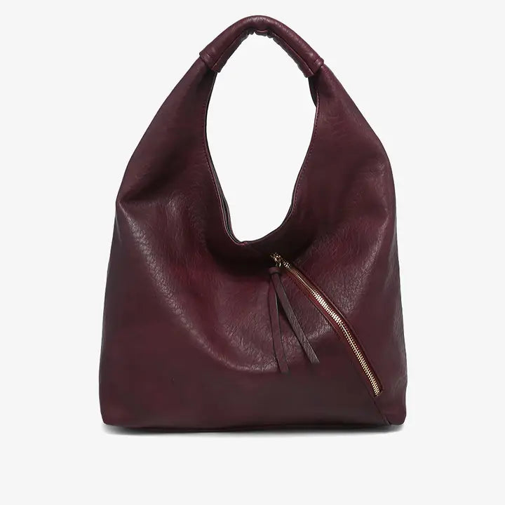Kat Distressed Hobo Bag