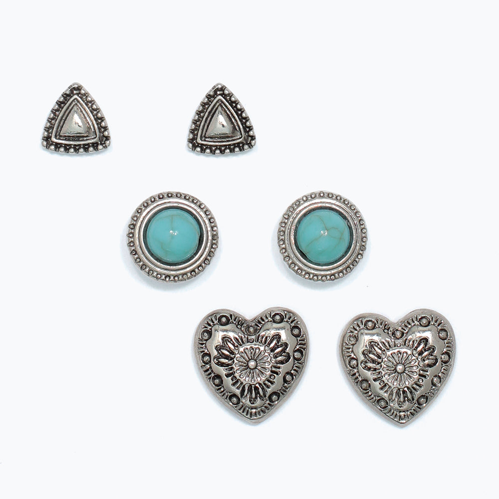 Silver + Turquoise Earrings