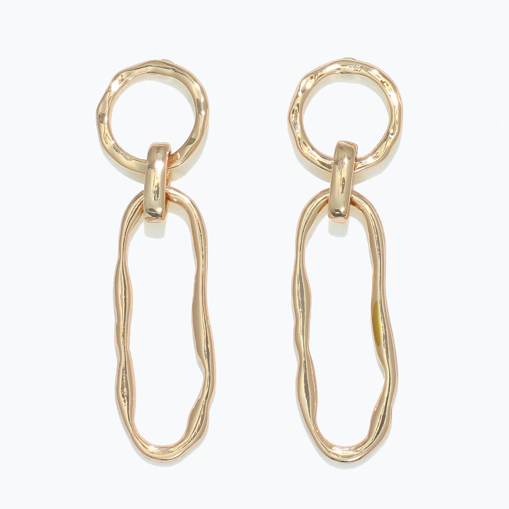 Gold Wavy Earrings